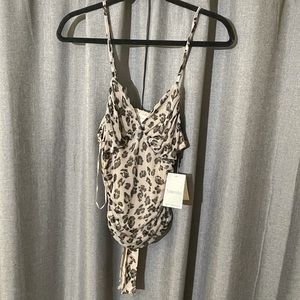 Leopard print Meraki bodysuit